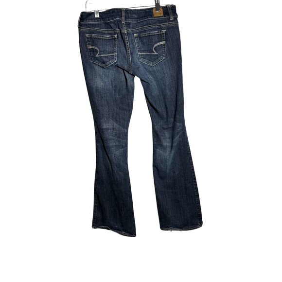 American Eagle Bootcut Jeans Size 6 Regular Dark Wash Denim Womens - Picture 5 of 8